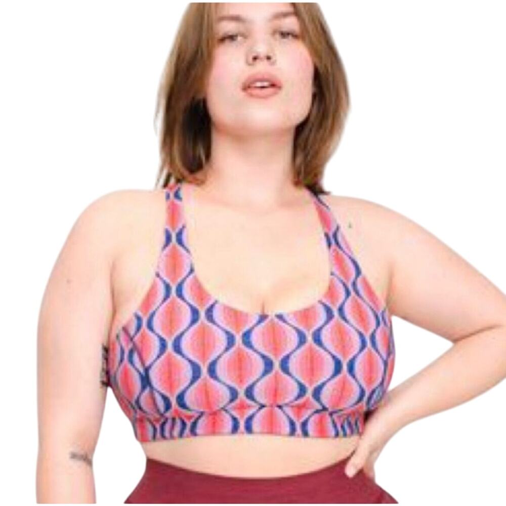 Outdoor Voices Doing Things Sports Bra Retro Vapor Padded Women’s M Pink Purple